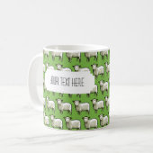 Mug de mouton Pixel personnalisé (Devant gauche)