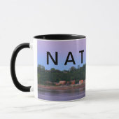 Mug ~ de NATCHEZ sous le coucher du soleil de bateau (Gauche)
