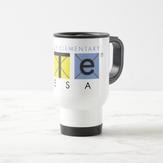 Mug de navette blanc HTeM (Devant droit)