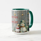 Mug de neige joyeux et lumineux (Devant droit)