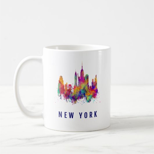 Mug de New York| Nyc Skyline Print Coffee Cup (Gauche)