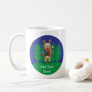 Mug de Noël 11 oz. Les cadeaux Reindeer Personnali