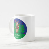 Mug de Noël 11 oz. Les cadeaux Reindeer Personnali (Devant gauche)