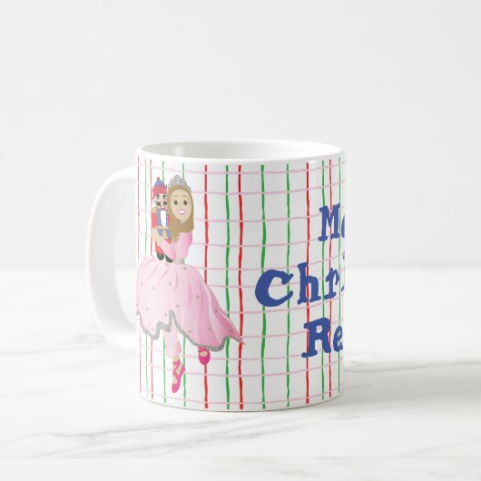 Mug de Noël 11 oz Nutcracker Lt Brwn Hair Ballet (Devant gauche)