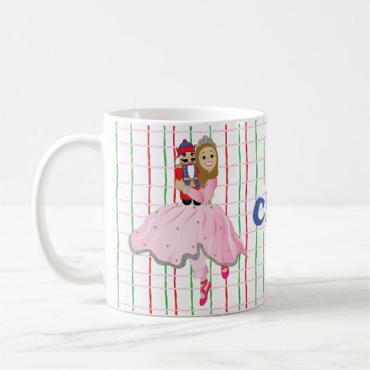 Mug de Noël 11 oz Nutcracker Lt Brwn Hair Ballet (Gauche)