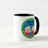 Mug de Noël 11 oz. Personnaliser les "elfes" (Devant droit)