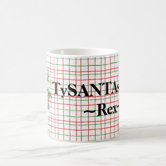 Mug de Noël 11 oz. TySANTAsaurus Rex (Centre)