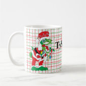 Mug de Noël 11 oz. TySANTAsaurus Rex (Gauche)