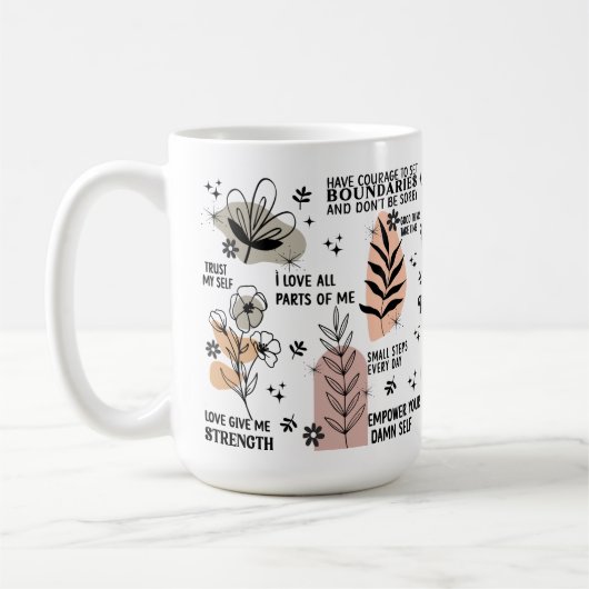 Mug de Noël à café mignonne cadeau pour elle (Gauche)