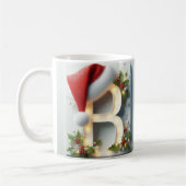 Mug de Noël à initiale B – Dessin de lettre festiv (Gauche)