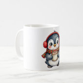 Mug de Noël au cacao chaud avec des cache-oreilles (Devant gauche)