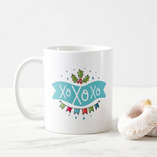 Mug de Noël avec 2 designs (Avec donut)