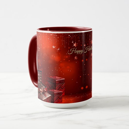 Mug de Noël avec bonbons au chocolat (Devant gauche)