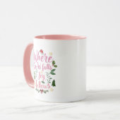 Mug de Noël avec citation esthétique (Devant gauche)
