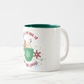 Mug de Noël avec l'homme en pain d'épices (Devant droit)