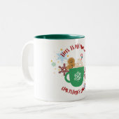 Mug de Noël avec l'homme en pain d'épices (Devant gauche)