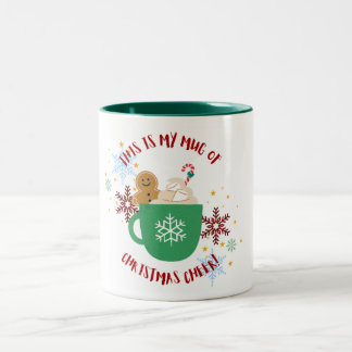 Mug de Noël avec l'homme en pain d'épices