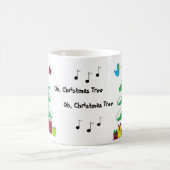Mug de Noël avec oiseaux et notes de musique (Centre)