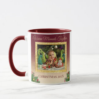 Mug de Noël avec photo personnalisée