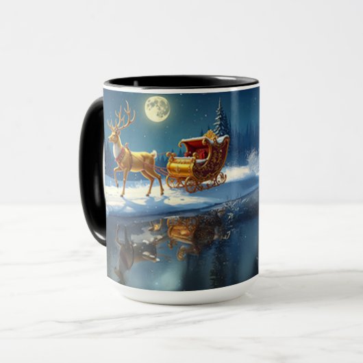 Mug de Noël avec traîneau de rennes (Devant gauche)