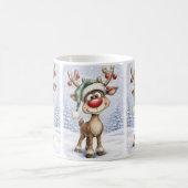 Mug de Noël avec un renne mignon (Centre)
