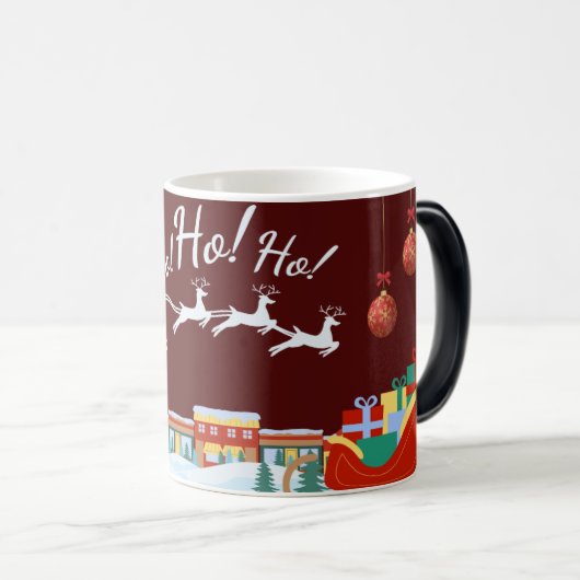 Mug de Noël avec un village, Goos et Père Noël (Devant droit)