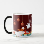 Mug de Noël avec un village, Goos et Père Noël (Gauche)