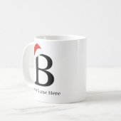 Mug de Noël "B" initial (Devant gauche)