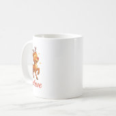 Mug de Noël « Believe » Renne Mignon (Devant gauche)