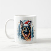 Mug de Noël berger allemand (Gauche)