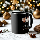 Mug de Noël Bohème – Moderne Dessin d'Arbre