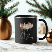 Mug de Noël Bohème – Moderne Dessin d'Arbre