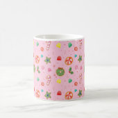 Mug de Noël bonbons rose mignon (Centre)