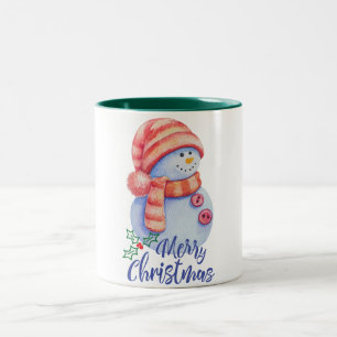 Mug de Noël bonhomme de neige - Cadeau de vacances