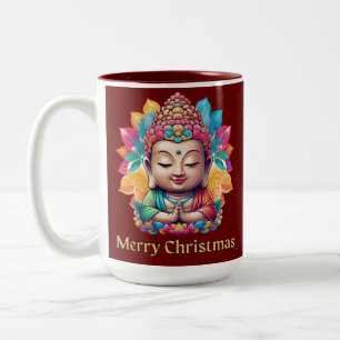 Mug de Noël Bouddha Coloré et Mignon pour les Fête