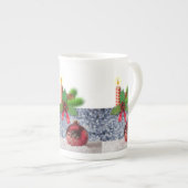 Mug de Noël, Bougie de Noël, Joyeux Noël (Devant droit)