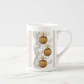 Mug de Noël, Boules Dorées (Droite)