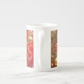 Mug de Noël, Bow d'or rouge (Dos)