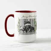 Mug de Noël branché | Cadre de verdure photo perso (Gauche)
