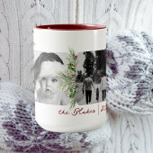 Mug de Noël branché | Cadre de verdure photo perso