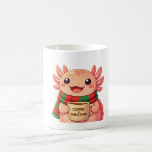Mug de Noël Café avec Axolotl Mignon