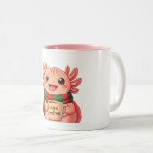 Mug de Noël Café avec Axolotl Mignon (Devant droit)