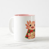 Mug de Noël Café avec Axolotl Mignon (Devant gauche)
