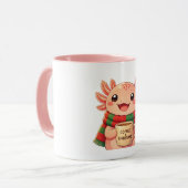 Mug de Noël Café avec Axolotl Mignon (Devant gauche)