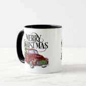 Mug de Noël Camion Rouge (Devant gauche)