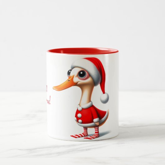 Mug de Noël Canard Animé (Centre)