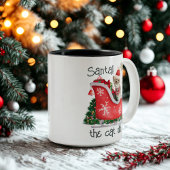 Mug de Noël Chat Drôle – Santa ! c'est le chat qui