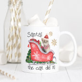 Mug de Noël Chat Drôle – Santa ! c'est le chat qui