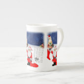 Mug de Noël, Chaton, Père Noël (Devant droit)