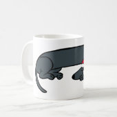 Mug de Noël Chien de Dachshund Endormi (Devant gauche)